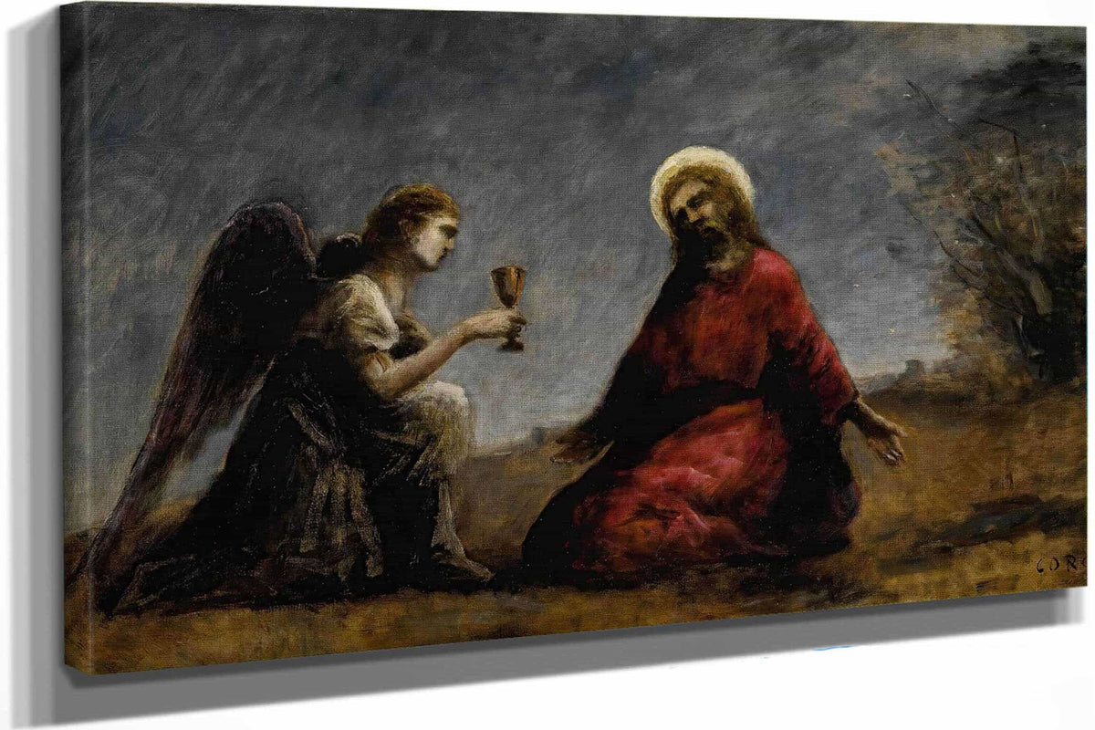 Le Christ Au Jardin Des Oliviers by Jean Baptiste Camille Corot