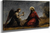 Le Christ Au Jardin Des Oliviers by Jean Baptiste Camille Corot