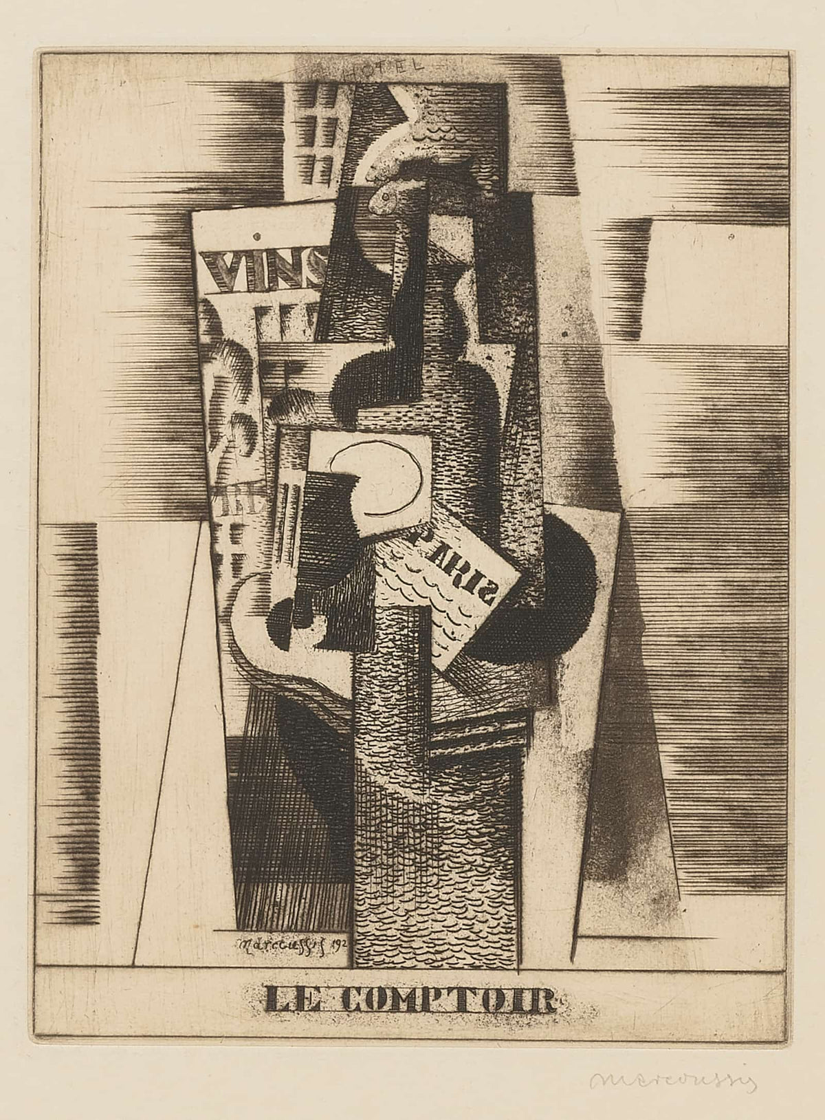 Le Comptoir Milet by Louis Marcoussis
