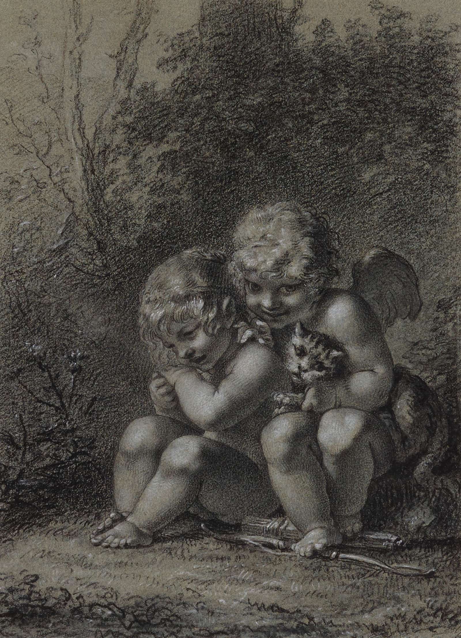 Le Coup De Patte Du Chat Ou Les Peines Que Lamour Nous Cause by Pierre Paul Prudhon