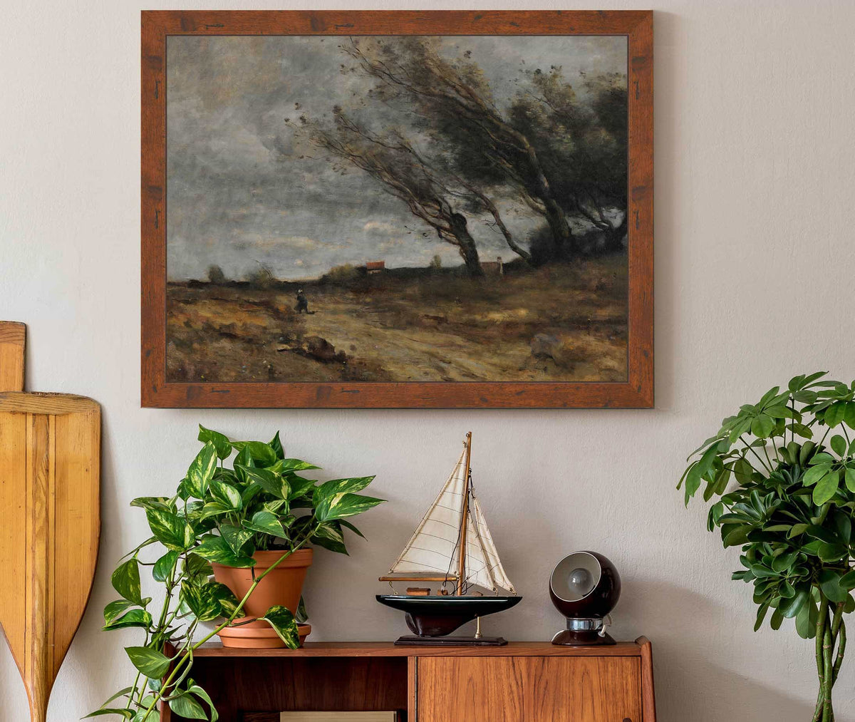 Le Coup De Vent by Jean Baptiste Camille Corot