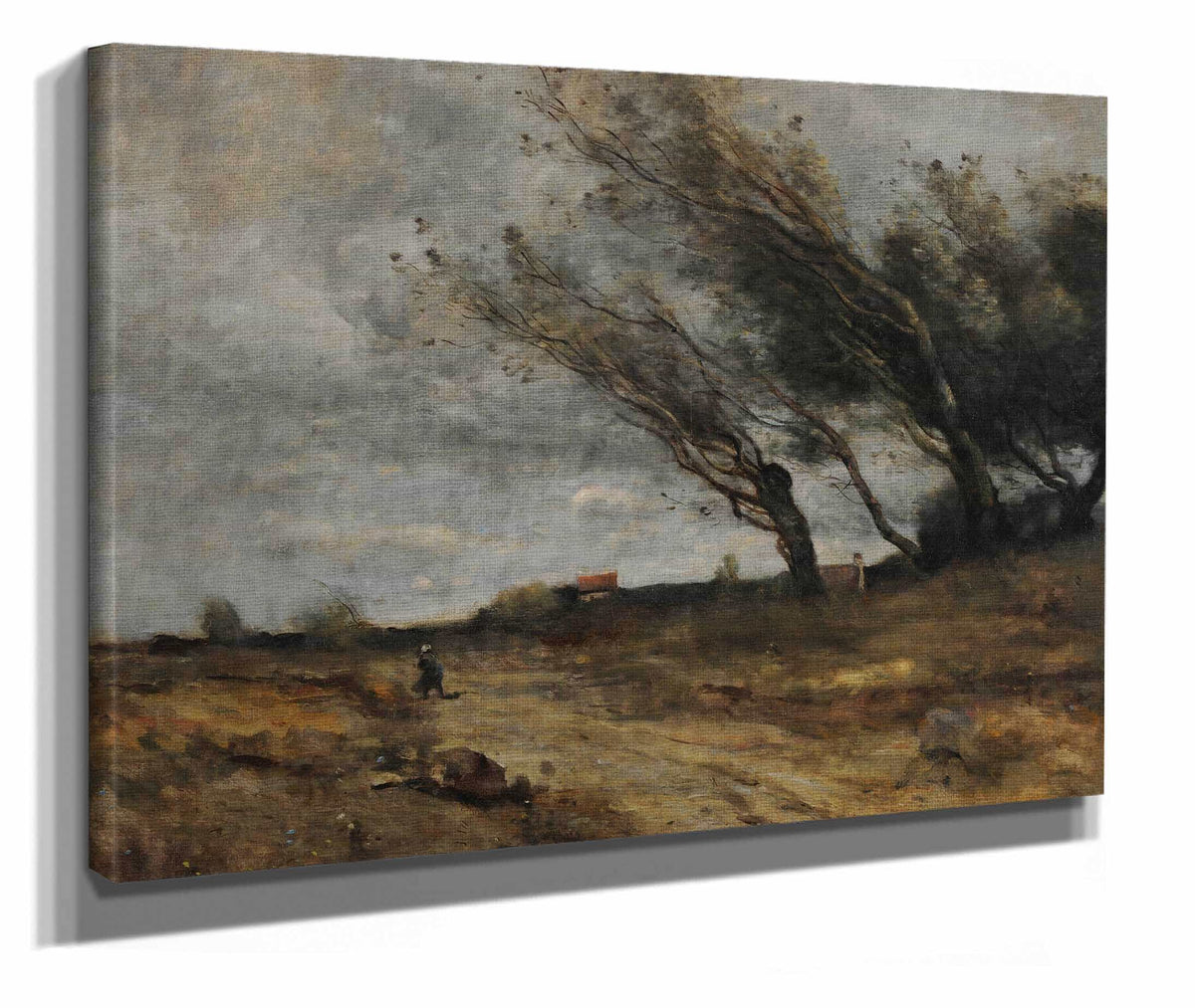 Le Coup De Vent by Jean Baptiste Camille Corot