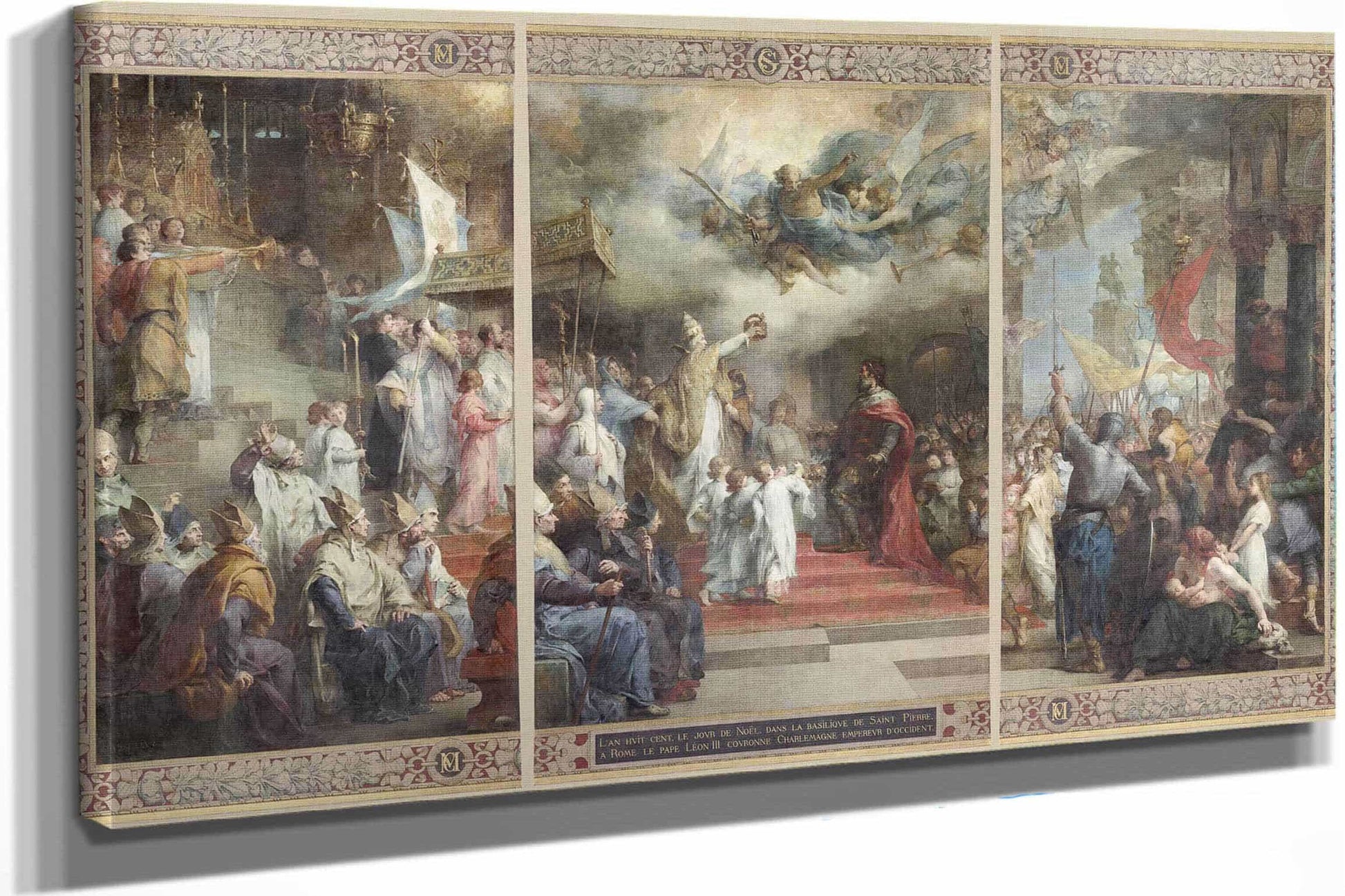 Le Couronnement De Charlemagne by Henri Leopold Levy
