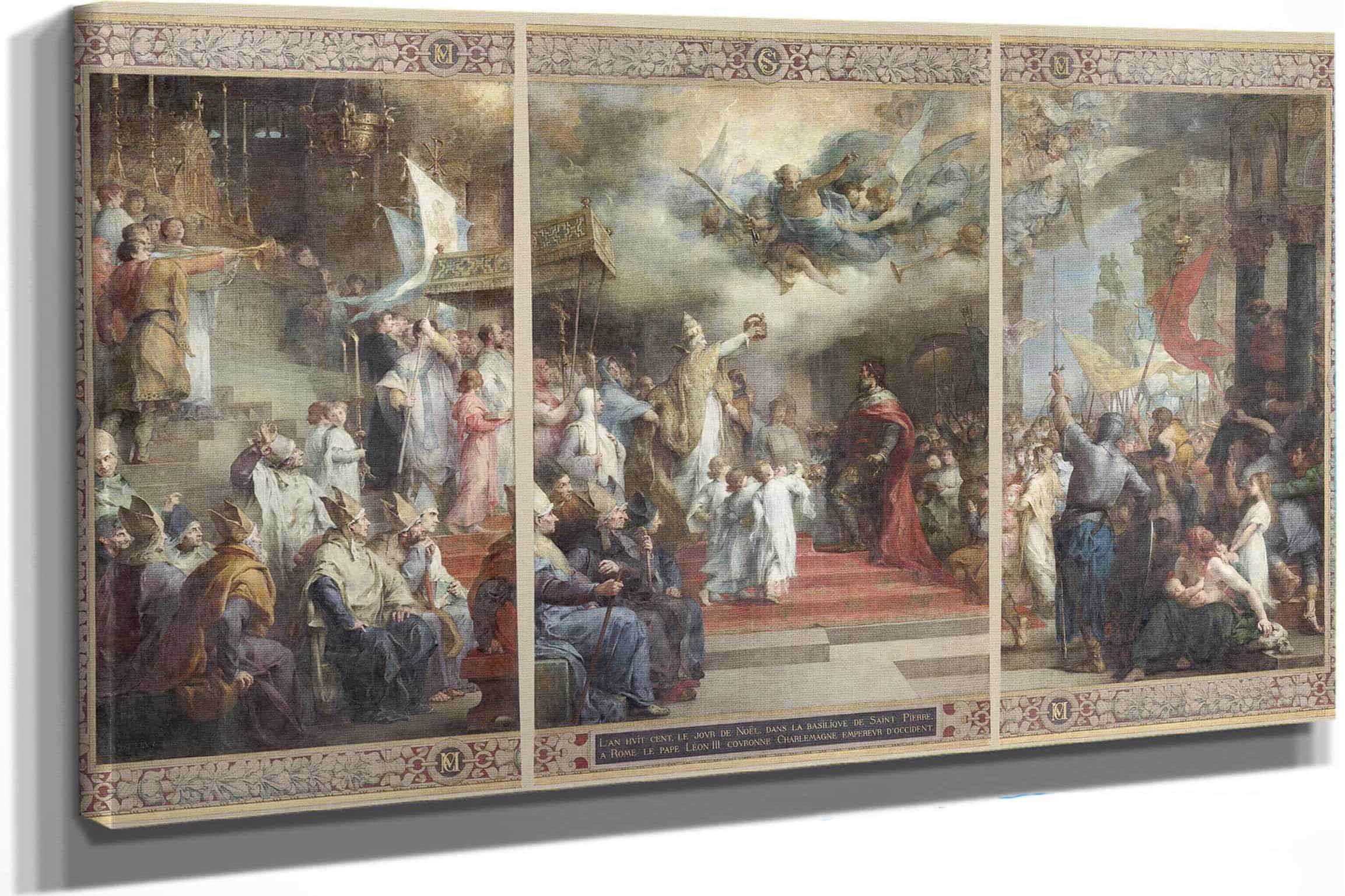 Le Couronnement De Charlemagne by Henri Leopold Levy