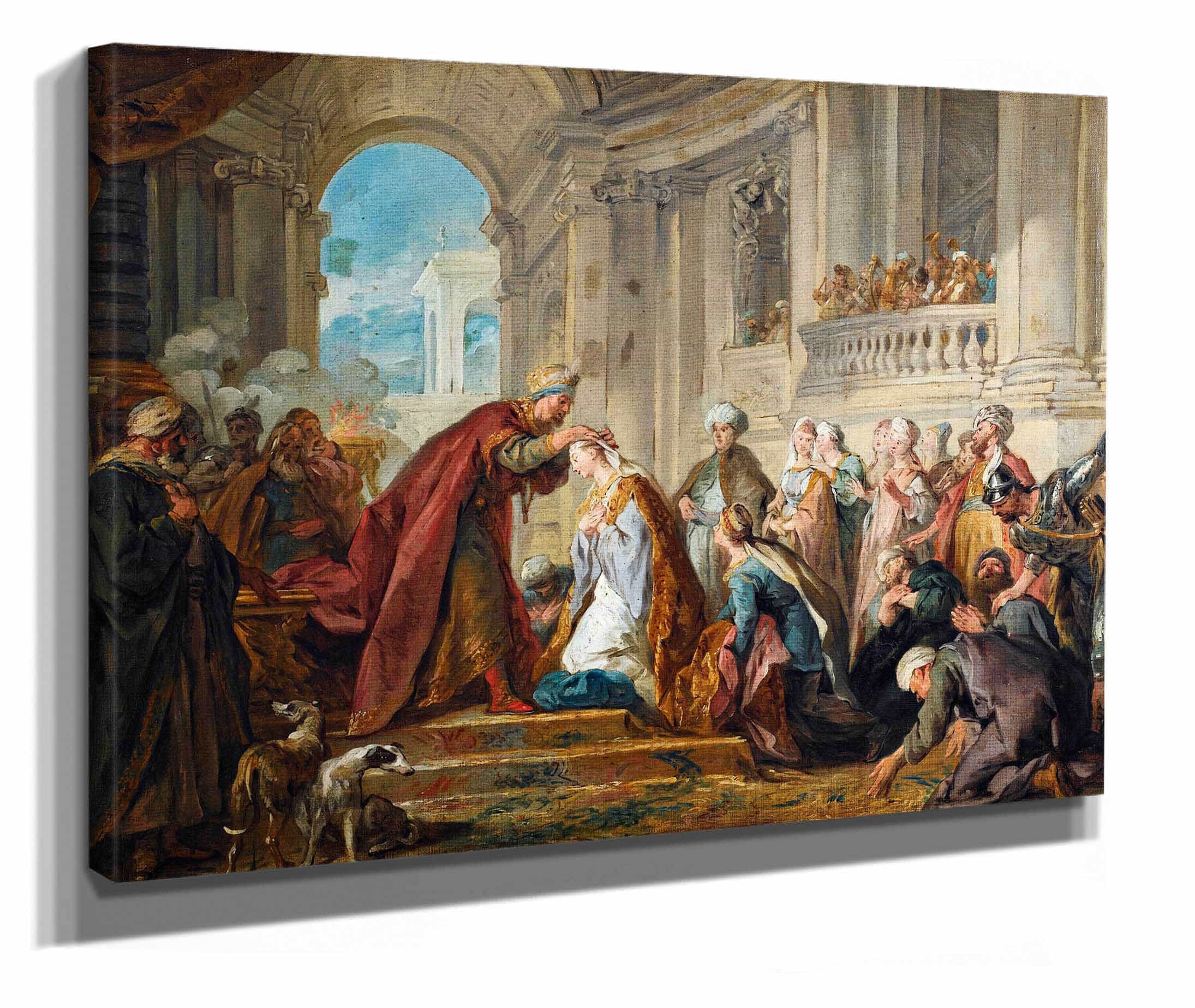 Le Couronnement Desther by Jean Francois De Troy