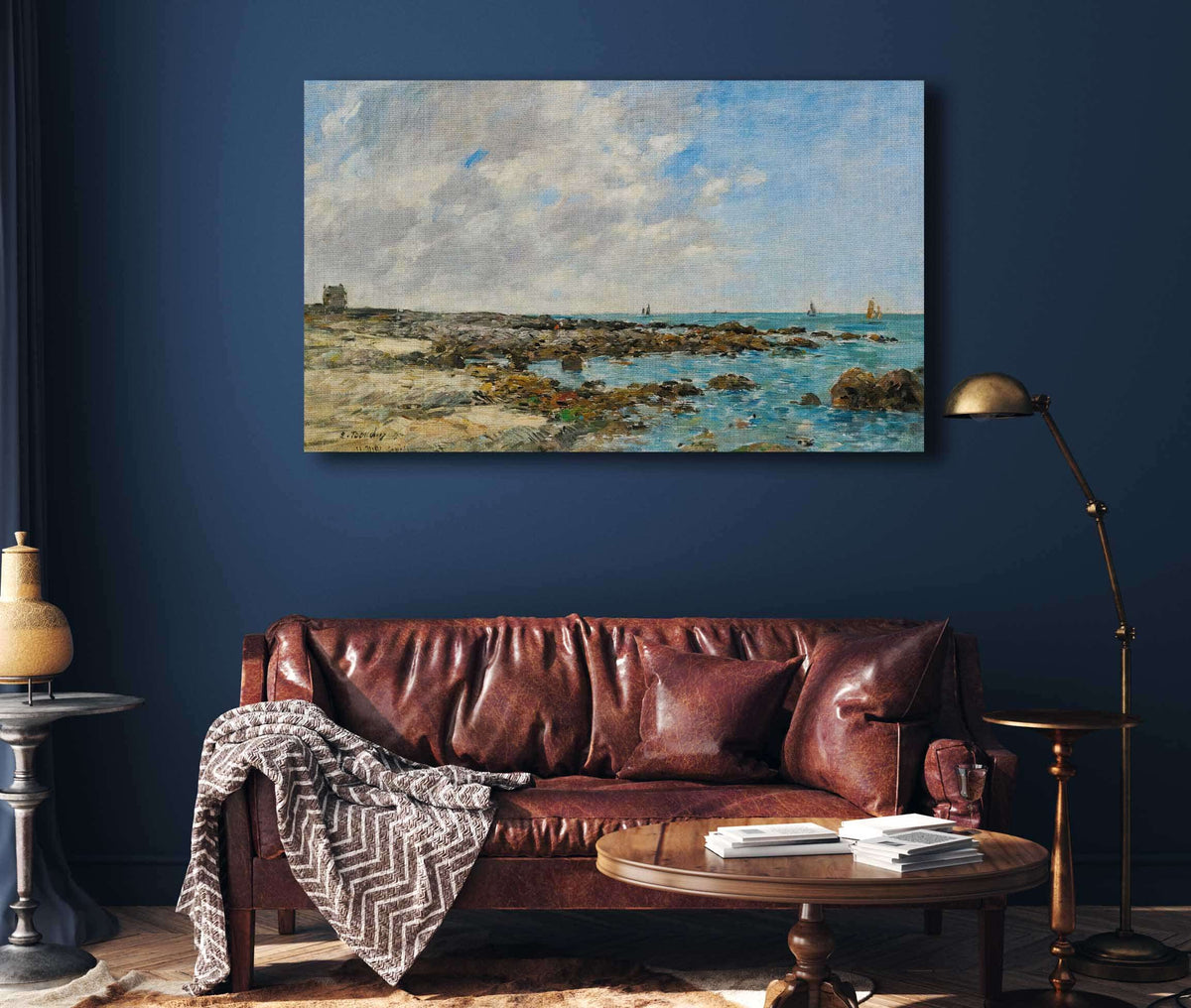 Le Croisic Bord De Mer by Eugene Boudin