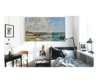 Le Croisic Bord De Mer by Eugene Boudin