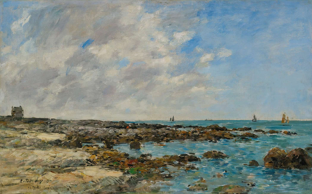 Le Croisic Bord De Mer by Eugene Boudin