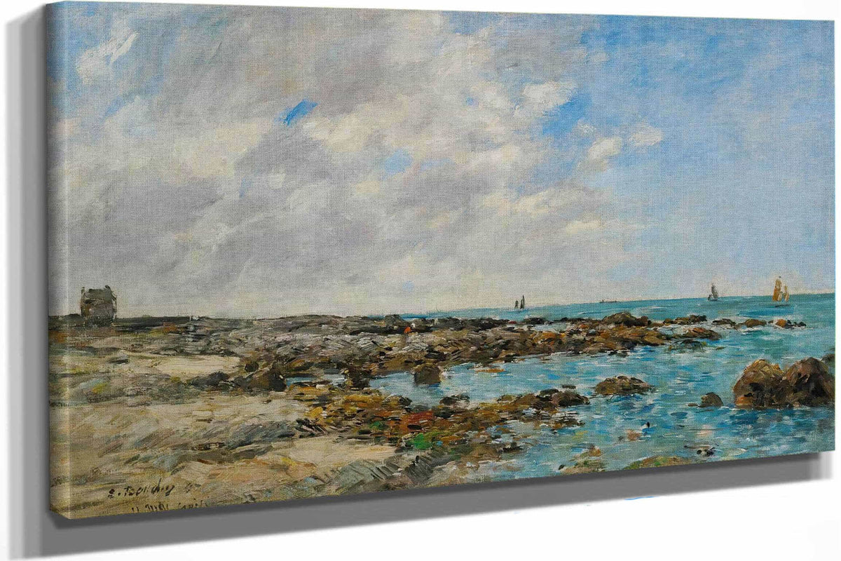 Le Croisic Bord De Mer by Eugene Boudin