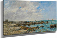 Le Croisic Bord De Mer by Eugene Boudin