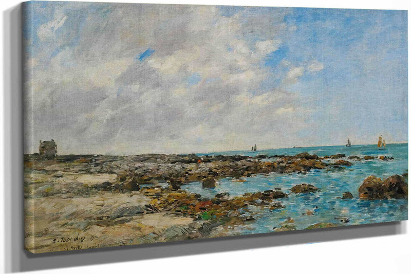 Le Croisic Bord De Mer by Eugene Boudin
