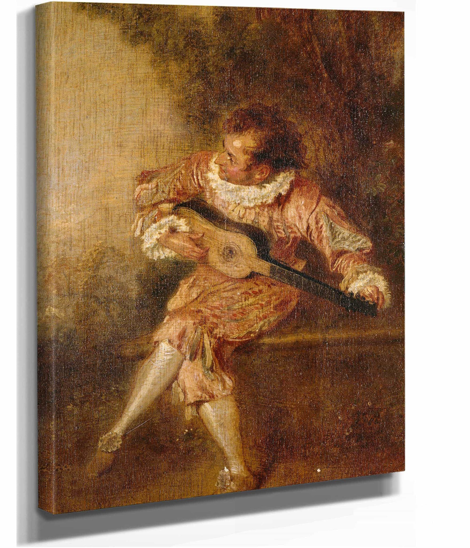 Le Donneur De Serenades Mezetin by Jean Antoine Watteau