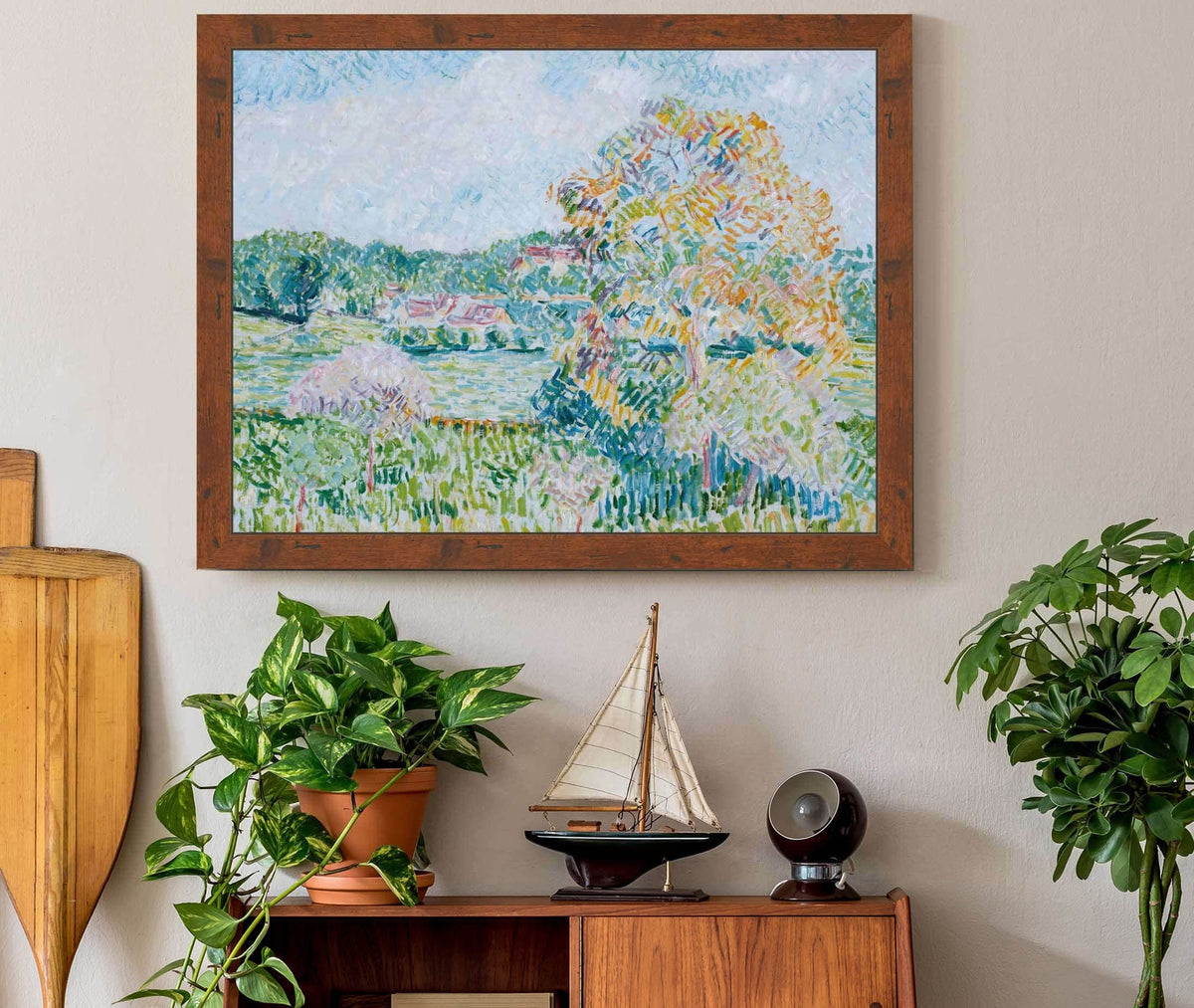 Le Grand Noyer A Eragny Automne by Camille Pissarro