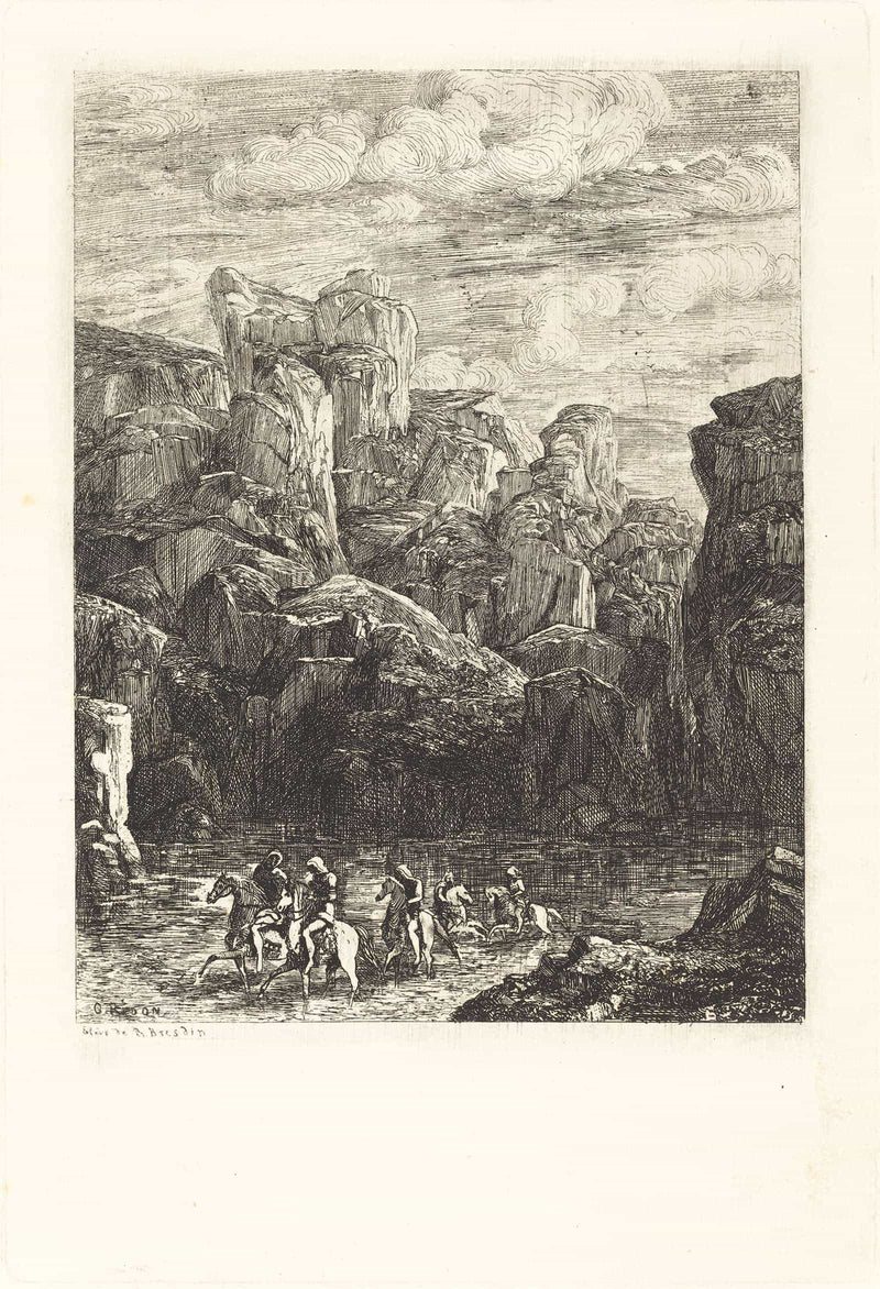 Le Gue The Ford by Odilon Redon