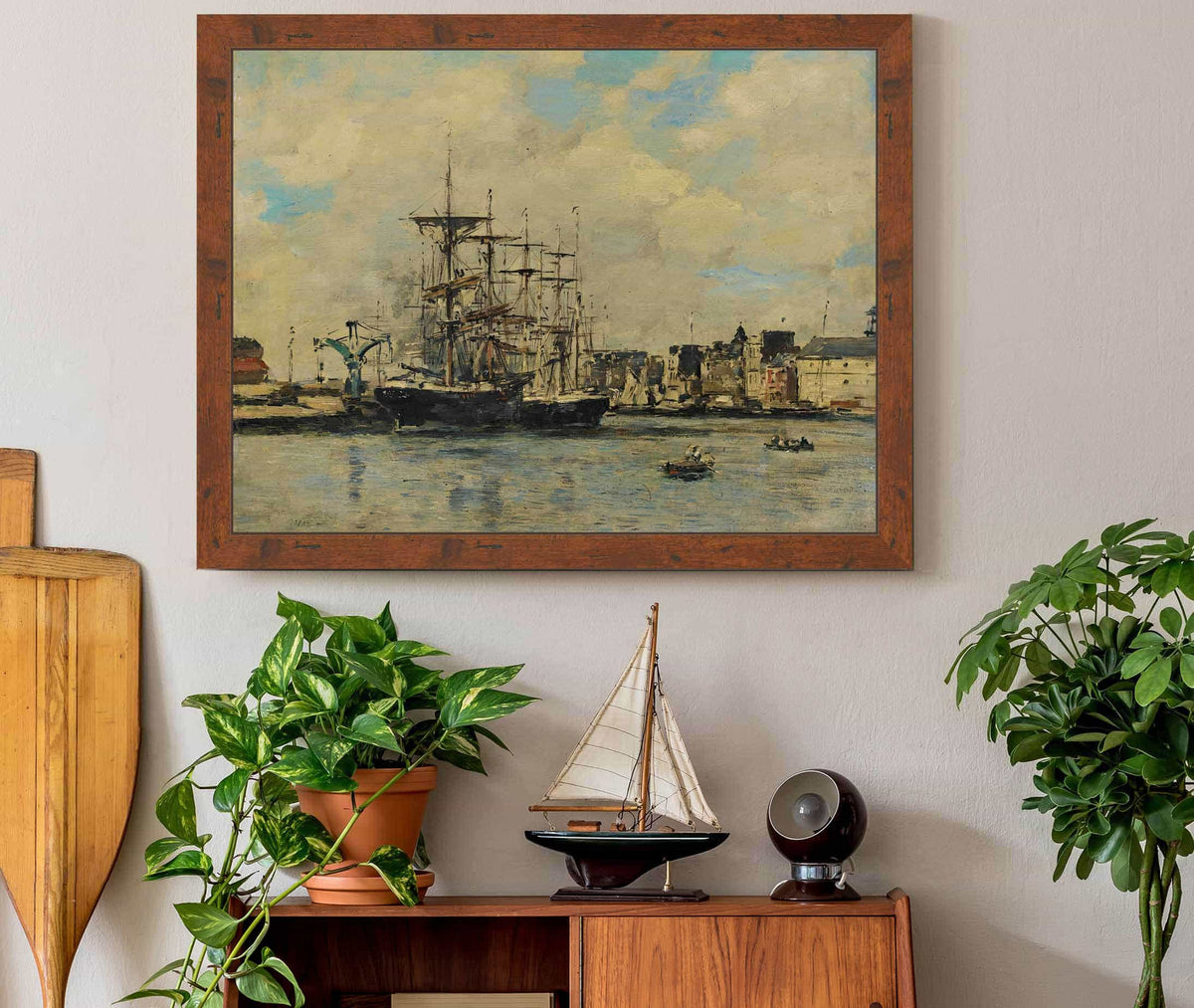 Le Havre Bassin De La Barre by Eugene Boudin