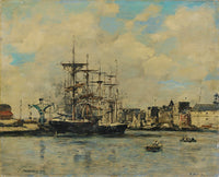 Le Havre Bassin De La Barre by Eugene Boudin