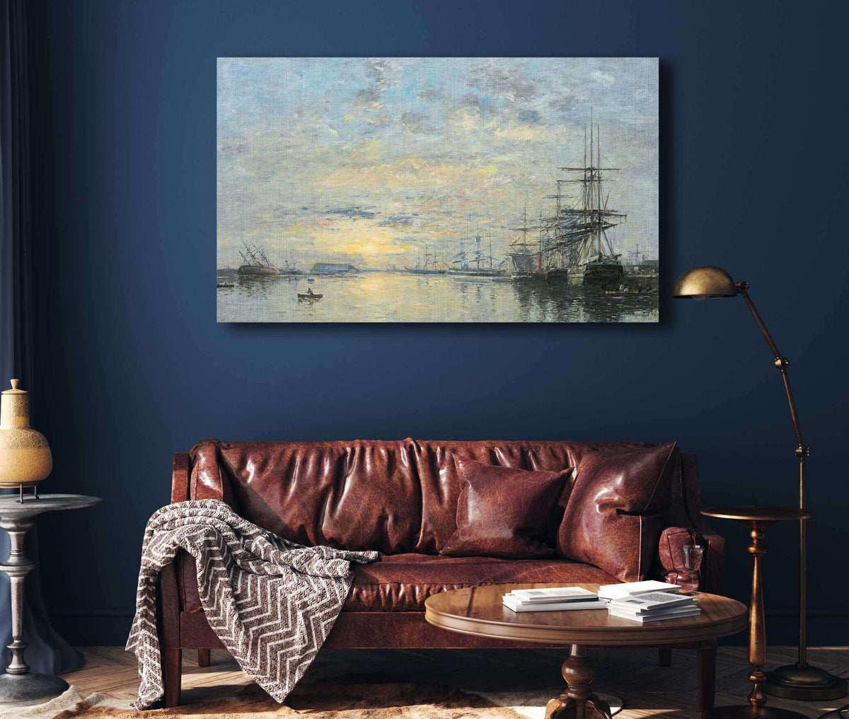 Le Havre Bassin De Leure by Eugene Boudin