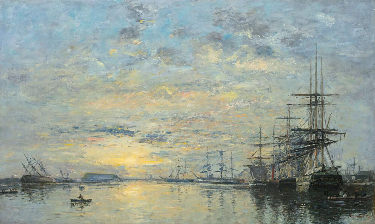 Le Havre Bassin De Leure by Eugene Boudin