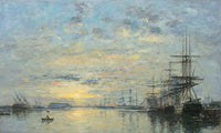 Le Havre Bassin De Leure by Eugene Boudin