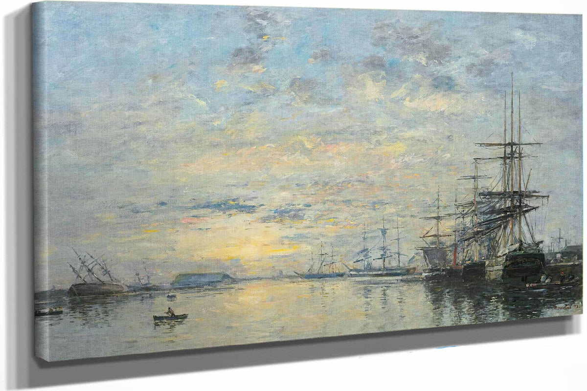 Le Havre Bassin De Leure by Eugene Boudin