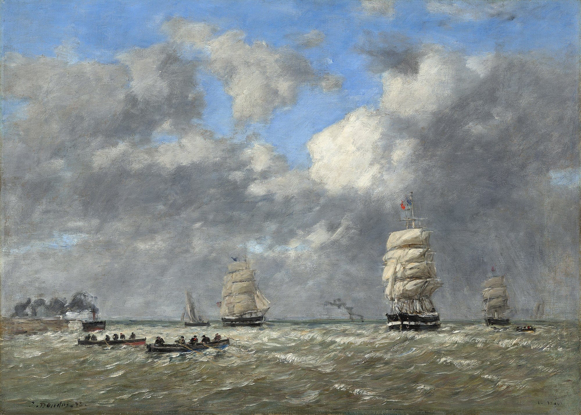 Le Havre by Eugene Boudin