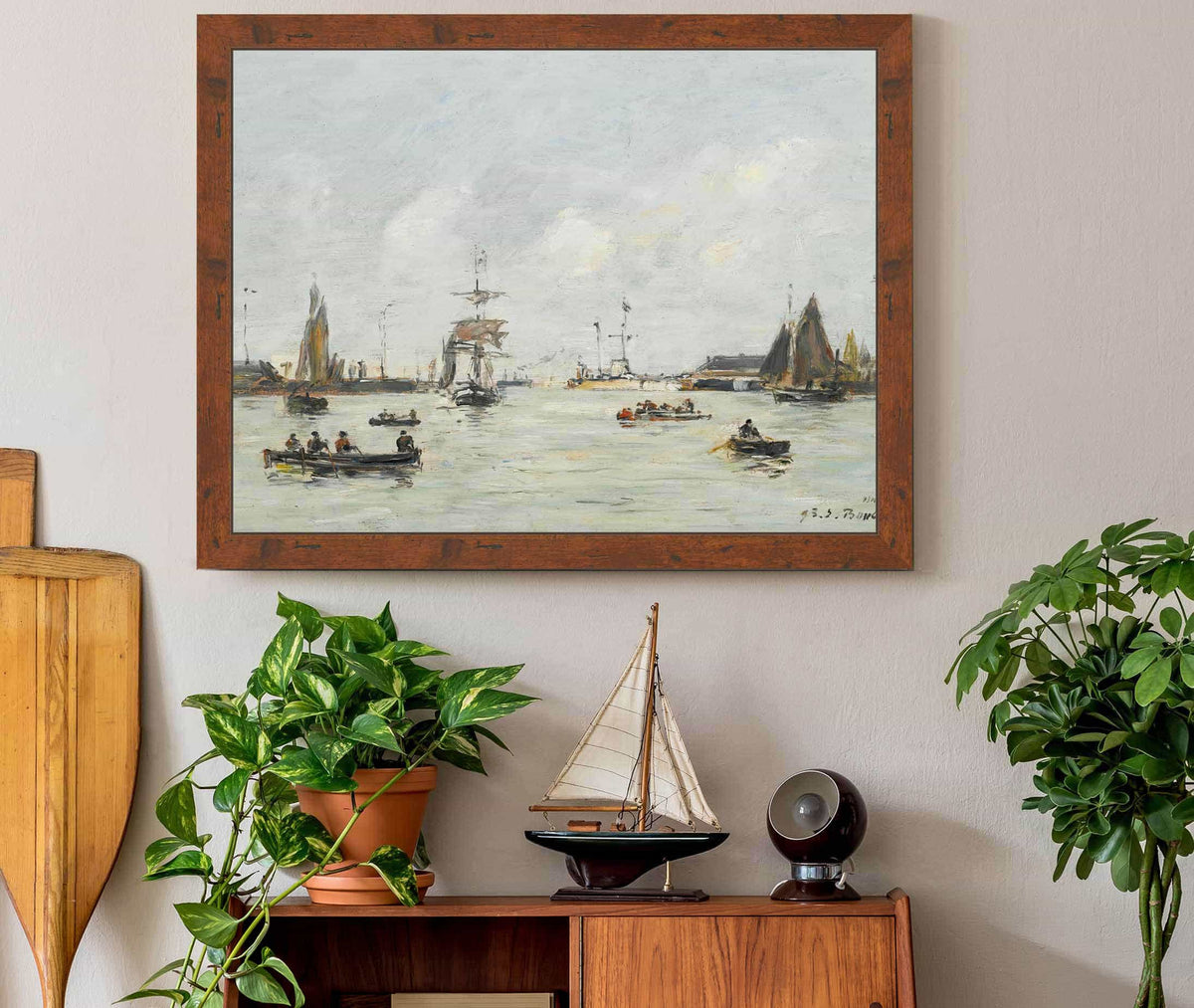 Le Havre Lavant Port by Eugene Boudin