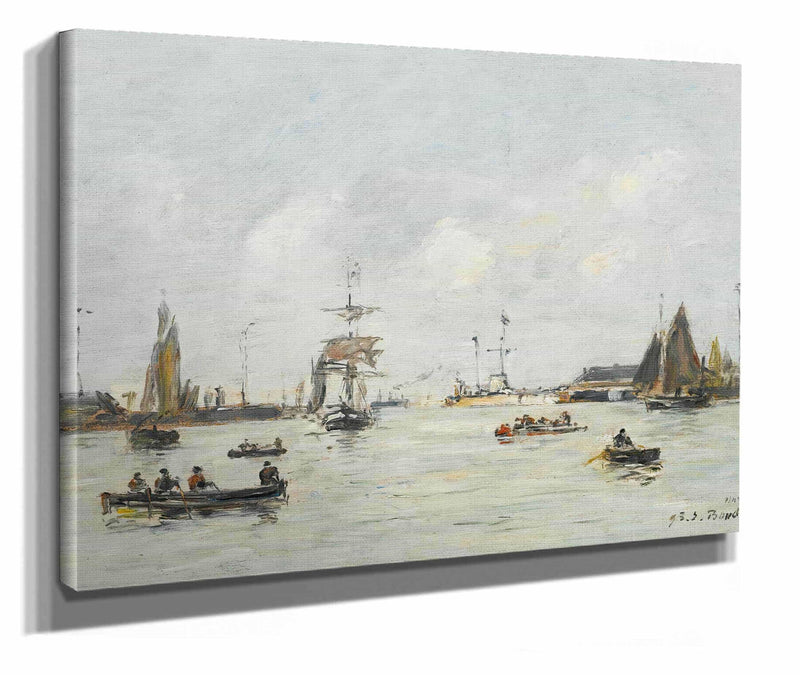 Le Havre Lavant Port by Eugene Boudin