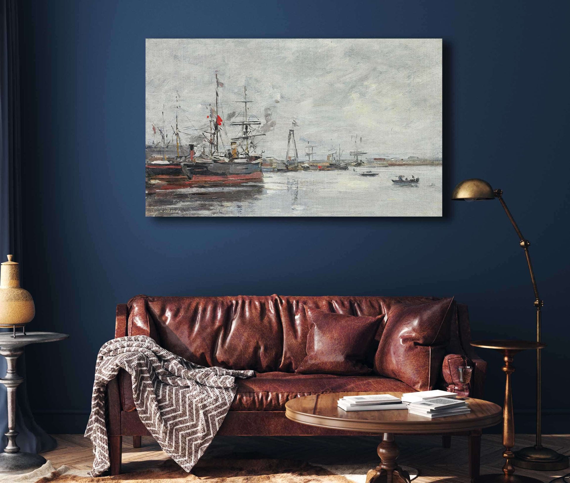 Le Havre Le Port by Eugene Boudin