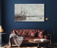 Le Havre Le Port by Eugene Boudin