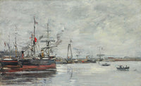 Le Havre Le Port by Eugene Boudin