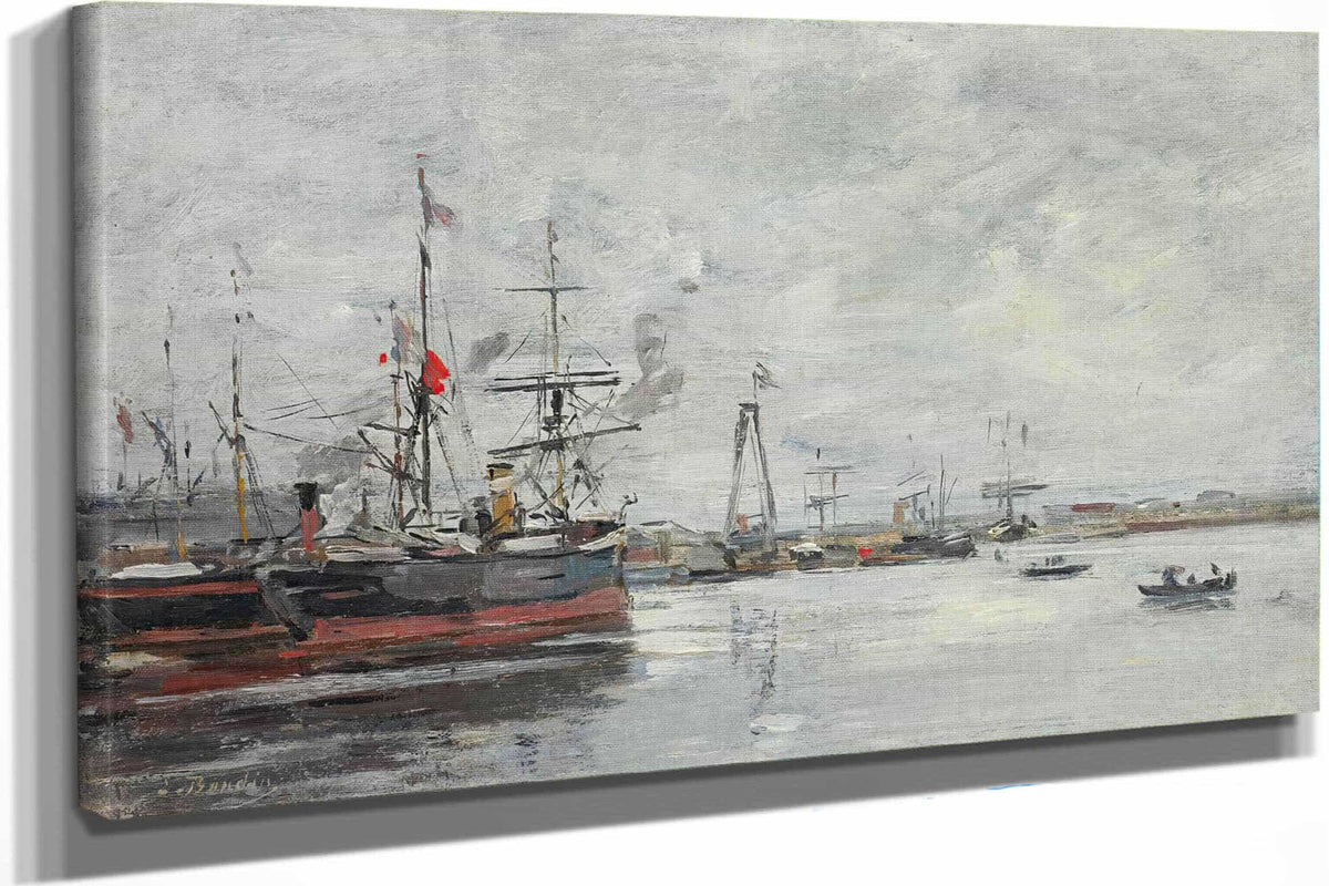 Le Havre Le Port by Eugene Boudin