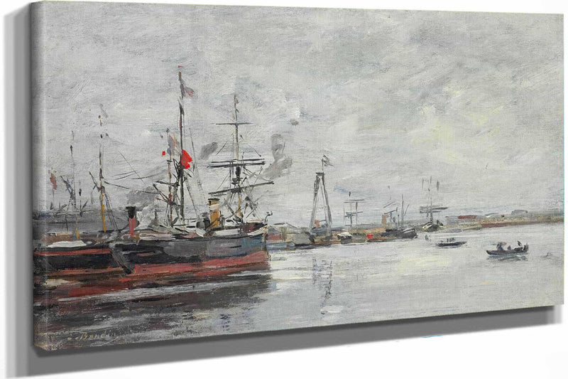 Le Havre Le Port by Eugene Boudin