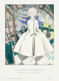 Le Jardin De Linfante Robe Du Soir De Paul Poiret by Charles Martin