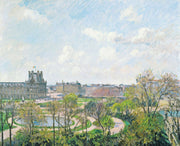 Le Jardin Des Tuileries Et Le Pavillon De Flore Matin Printemps by Camille Pissarro