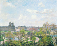 Le Jardin Des Tuileries Et Le Pavillon De Flore Matin Printemps by Camille Pissarro