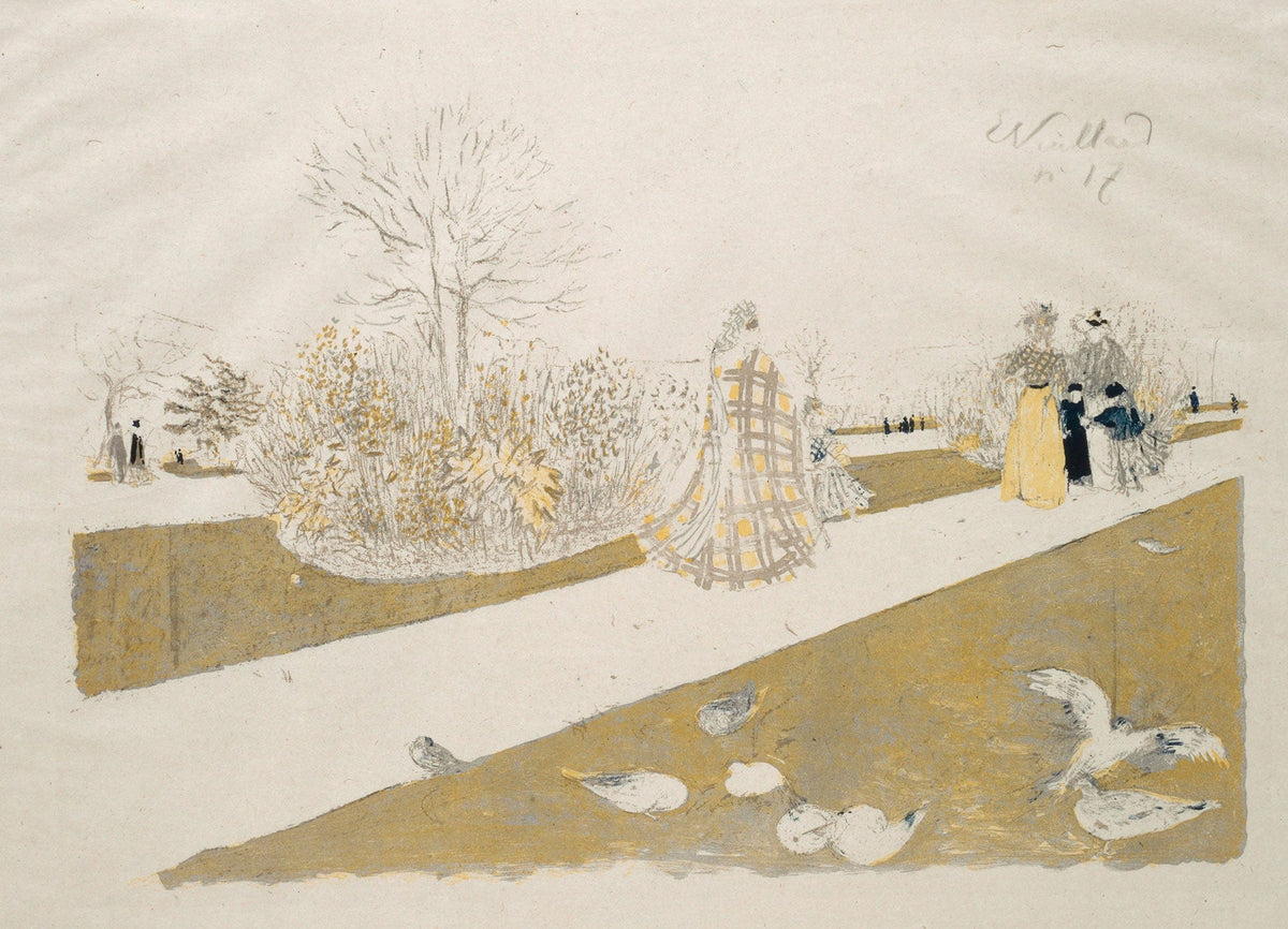 Le Jardin Des Tuileries Ii by Edouard Vuillard