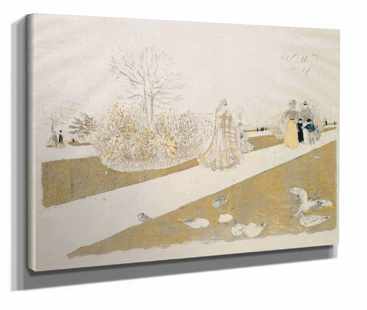 Le Jardin Des Tuileries Ii by Edouard Vuillard