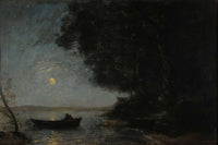 Le Lac Effet De Nuit by Jean Baptiste Camille Corot