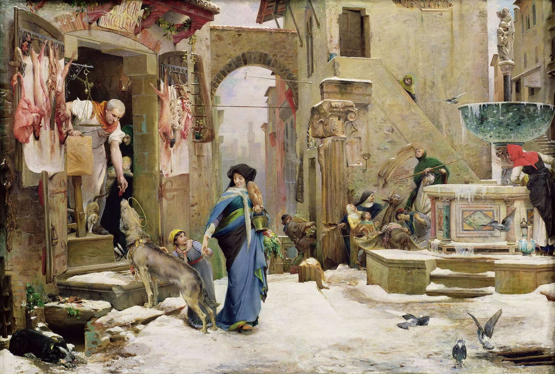 Le Loup Daggubio by Luc Olivier Merson