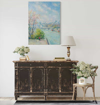 Le Louvre Matin Printemps by Camille Pissarro