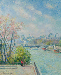 Le Louvre Matin Printemps by Camille Pissarro