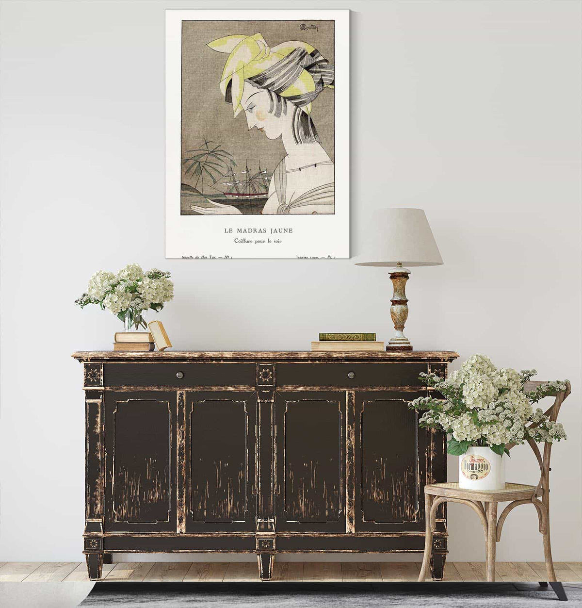 Le Madras Jaune Coiffure Pour Le Soir by Charles Martin