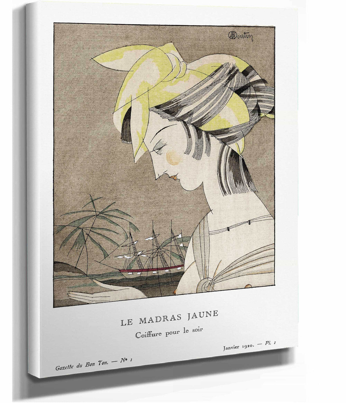 Le Madras Jaune Coiffure Pour Le Soir by Charles Martin