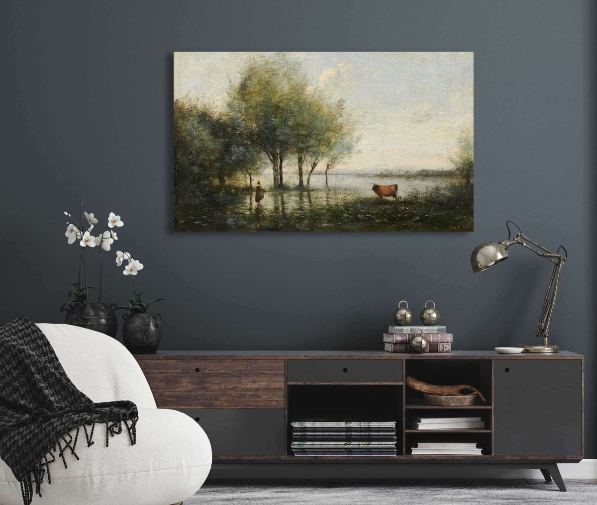 Le Marais by Jean Baptiste Camille Corot