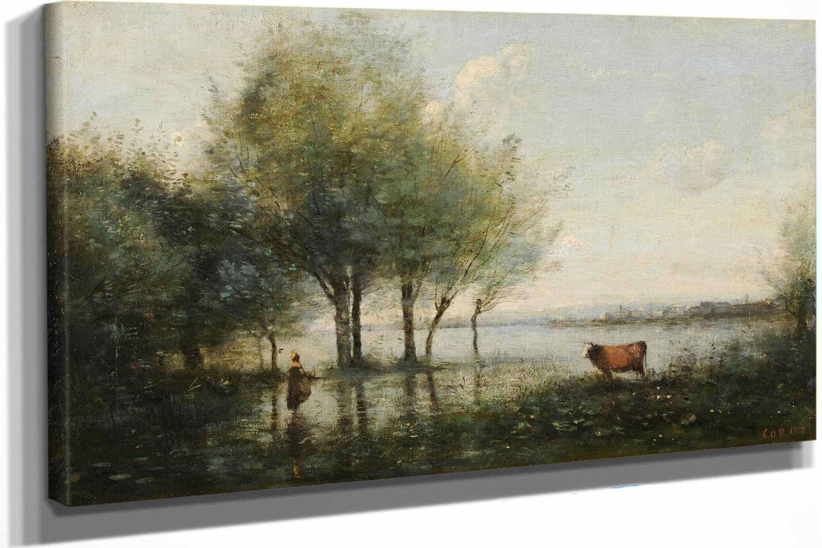 Le Marais by Jean Baptiste Camille Corot