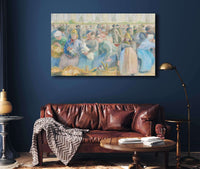 Le Marche Aux Oeufs by Camille Pissarro