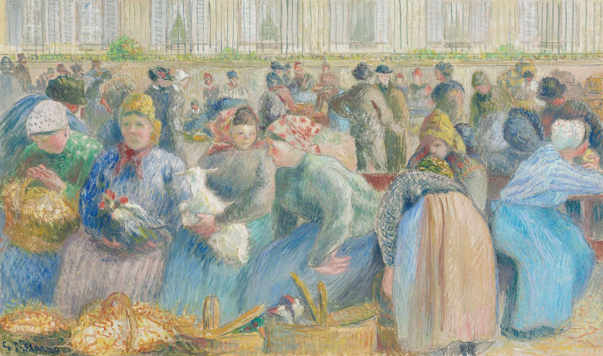 Le Marche Aux Oeufs by Camille Pissarro