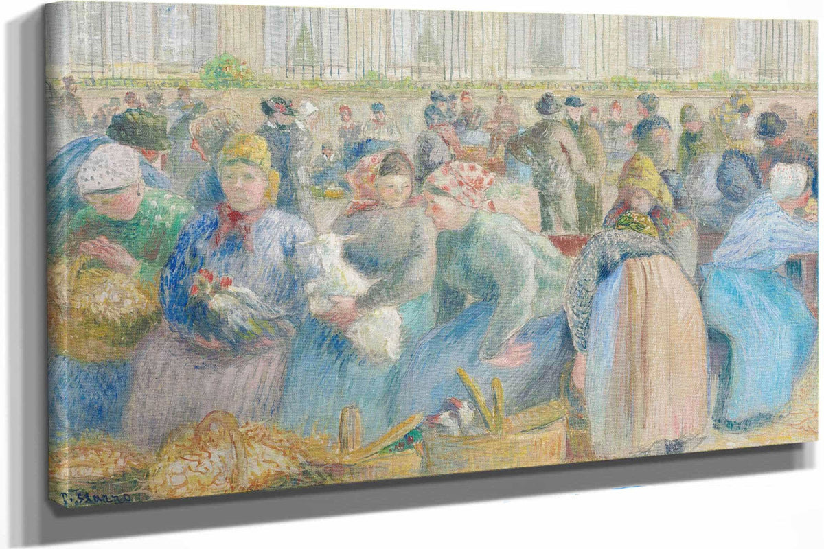 Le Marche Aux Oeufs by Camille Pissarro