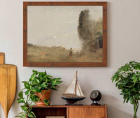 Le Matin Au Bord De Leau by Jean Baptiste Camille Corot