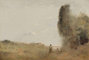 Le Matin Au Bord De Leau by Jean Baptiste Camille Corot